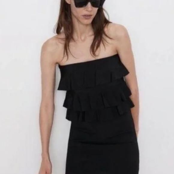 Zara Mini Ruffle Dress - Picture 10 of 11